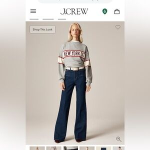 J. Crew Dark Blue Flare Jeans - New